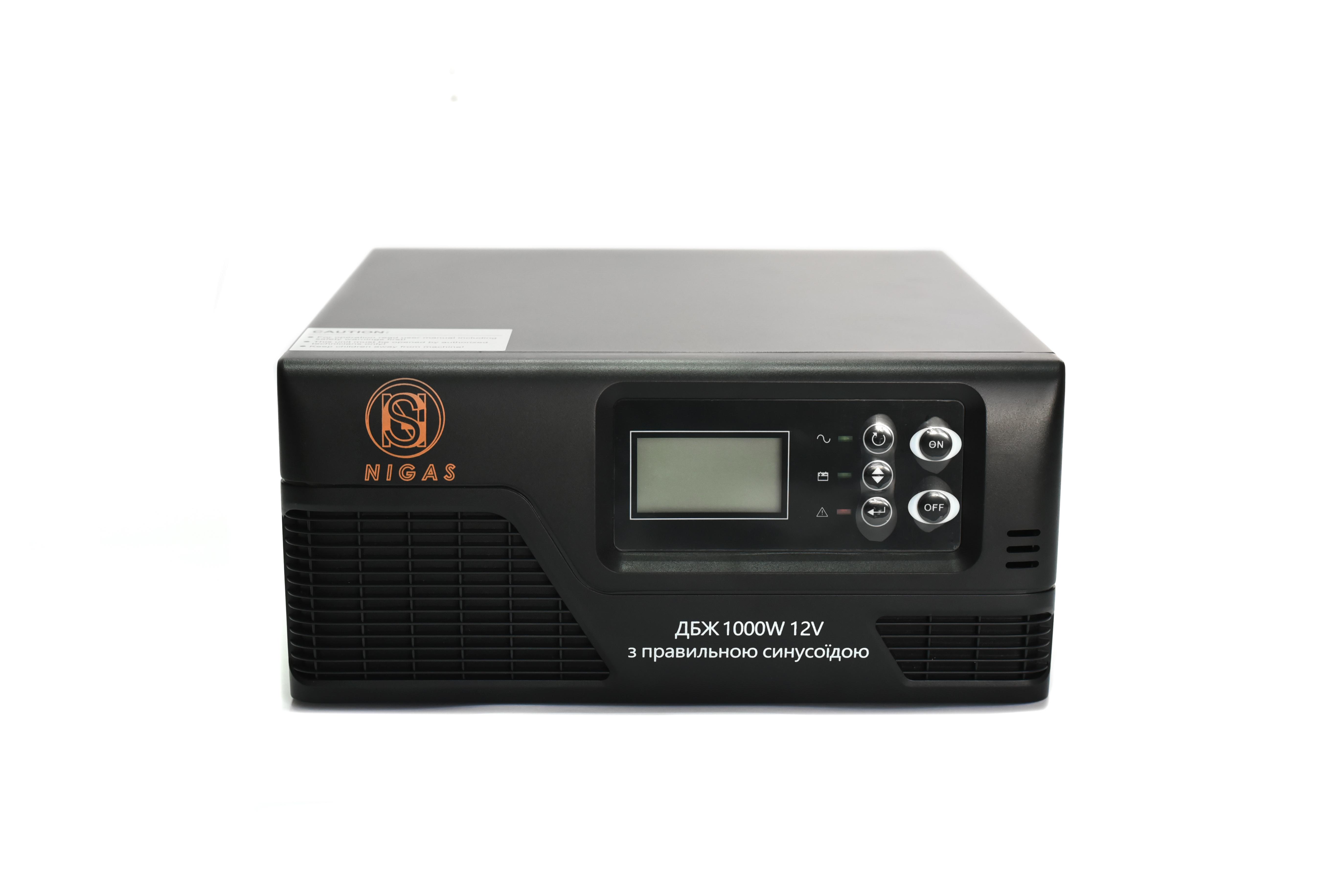 Джерело безперебійного живлення NIGAS NGS-1012 з правильною синусоїдою 12 В 1000 Вт