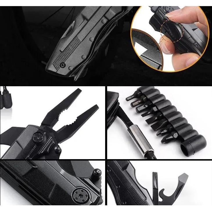 Мультитул складаний Traveler MS009G 11 см з набором біт Чорний (30835923) - фото 5 Мультитул складаний Traveler MS009G 11 см з набором біт Чорний (30835923) - фото 5