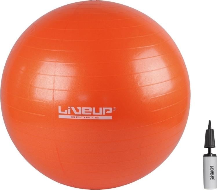 Фітбол LiveUp ANTI-BURST BALL Помаранчевий (LS3222-65o)