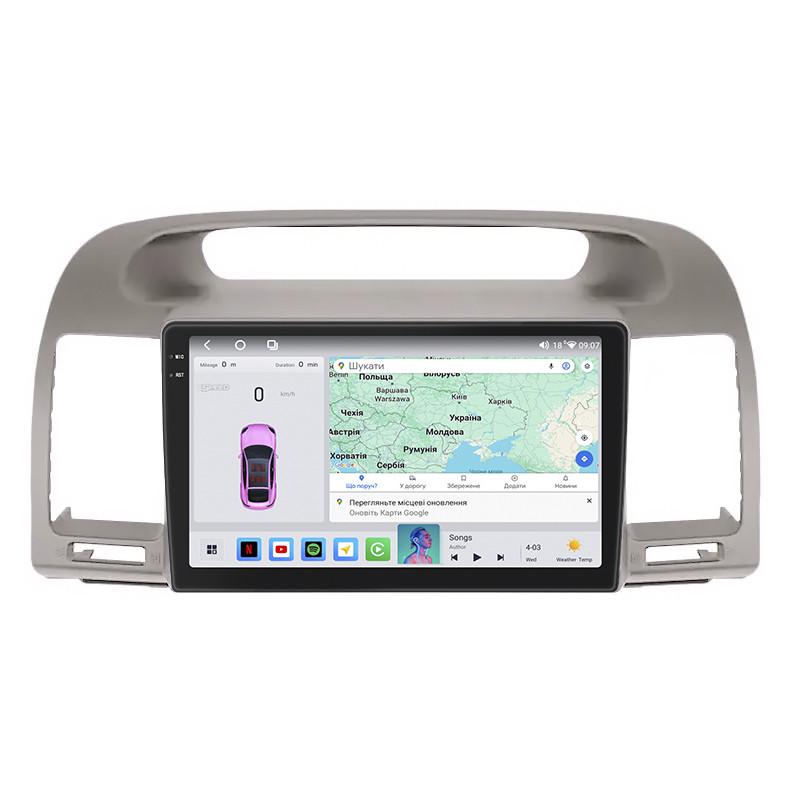 Автомагнитола Lesko для Toyota Camry V XV30 Рестайлин 2004 9" 4/64 QLED CarPlay 4G Wi-Fi GPS 360