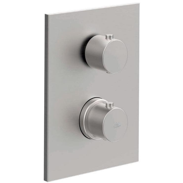 Смеситель скрытого монтажа Paffoni Light LIQ518ST-M с термостатом Сатин (233781)