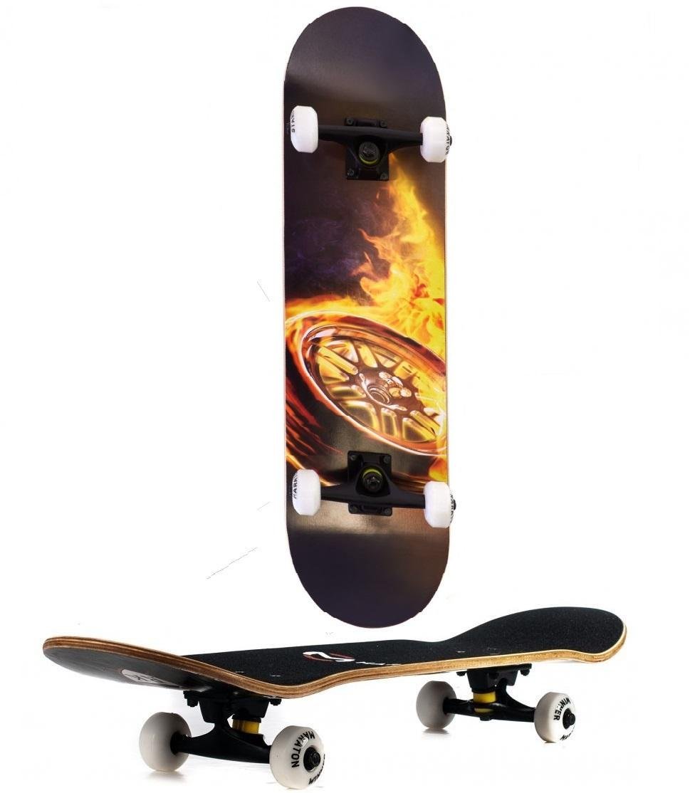 Скейтборд El Primo натуральное дерево Canada трюковой для подростка Pinesky Stark для трюков с росписью Шина - фото 3