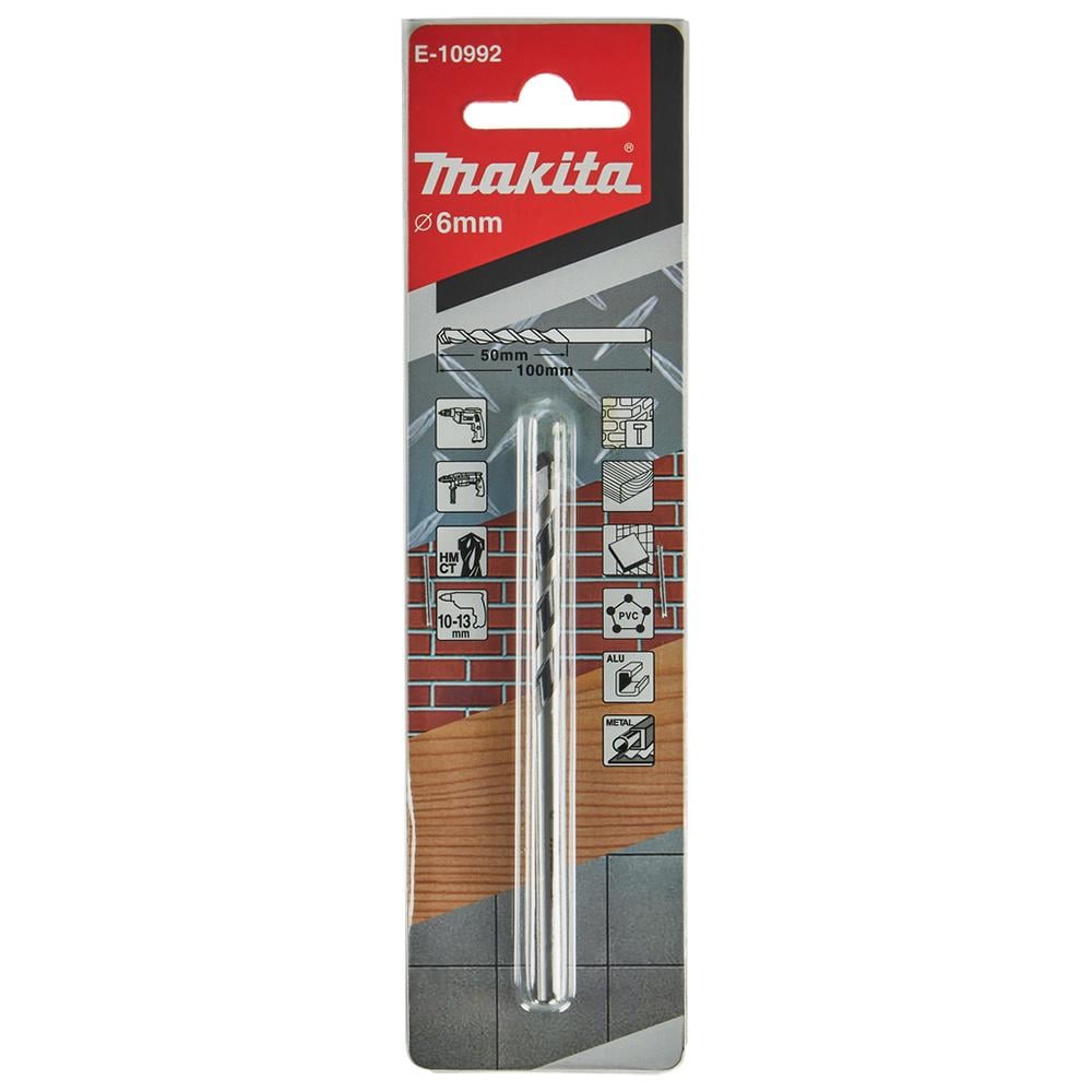 Свердло універсальне Makita HM 6х100 мм (E-10992)