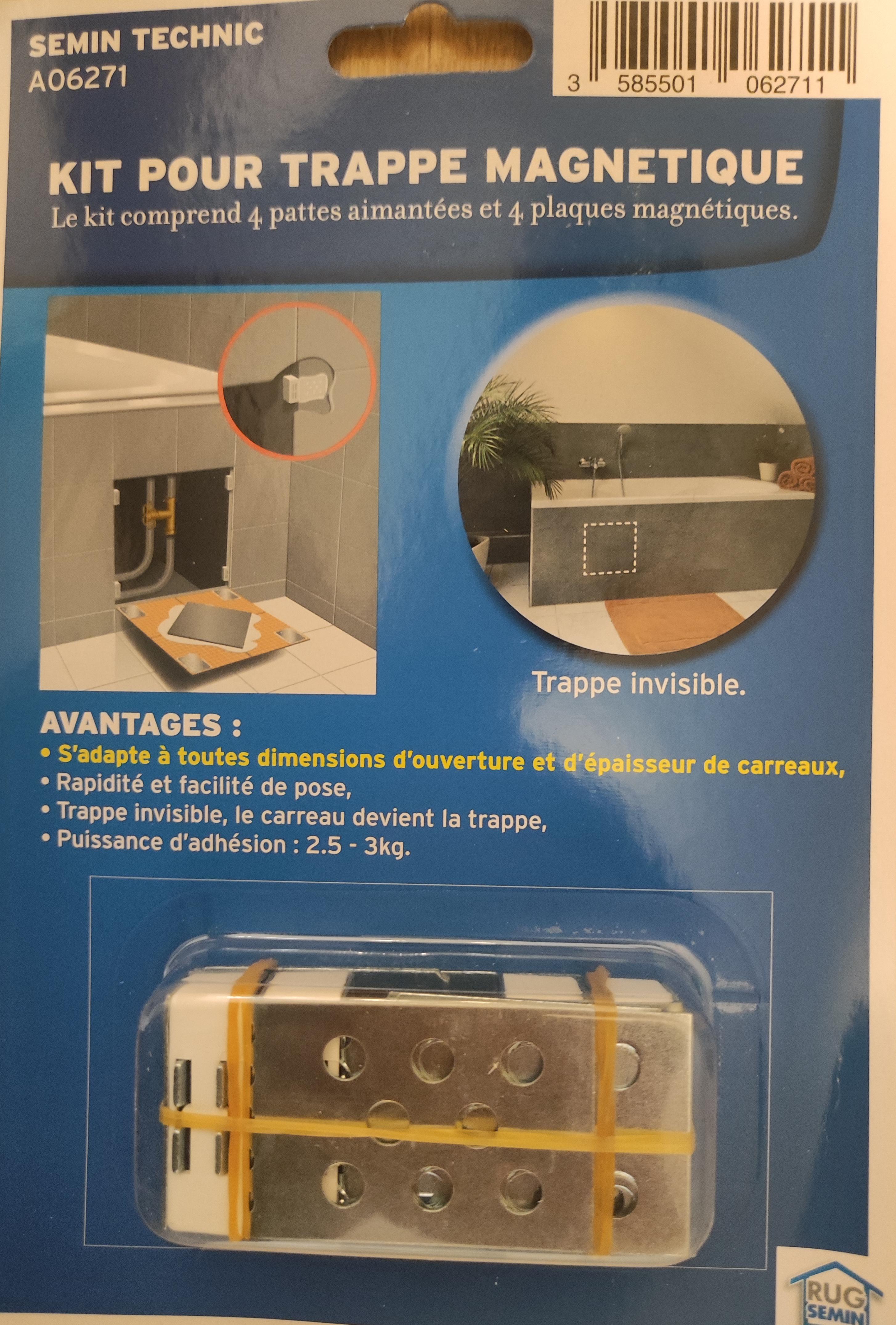 Набор магнитов для керамической плитки под ревизионний люк невидимку Semin 4 шт. (A06271) - фото 6