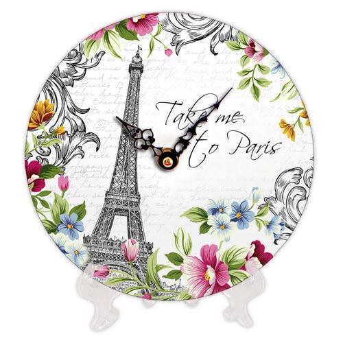 Часы настенные круглые Presentville Take me to Paris 18 см (CH18 F 15S051)