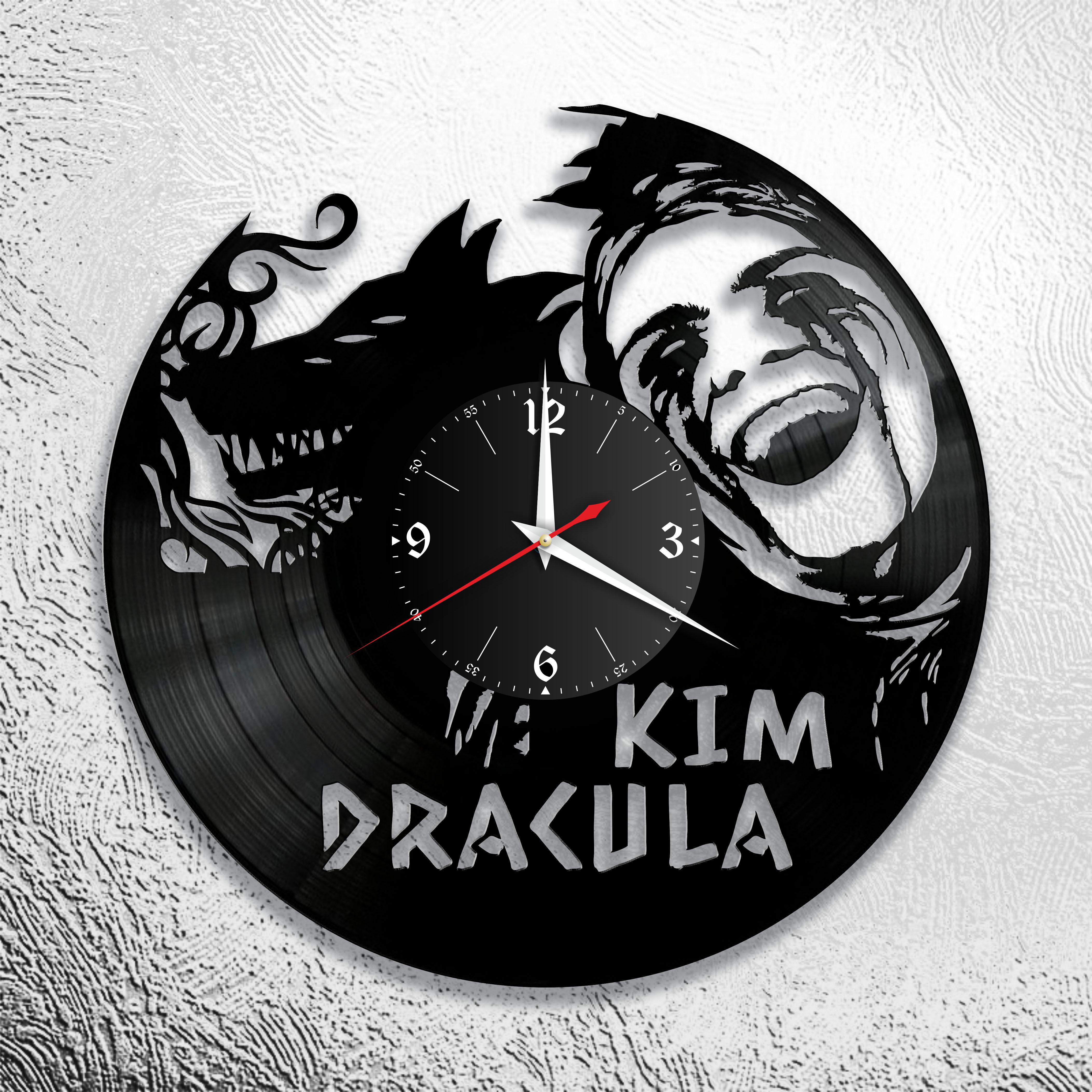 Часы настенные Kim Dracula 3010 из виниловой пластинки