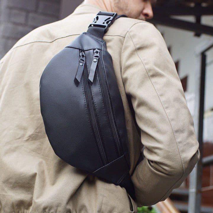 Сумка на пояс из эко-кожи Черный - фото 20 Сумка на пояс из эко-кожи Черный - фото 20