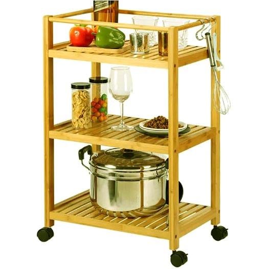 Этажерка на колесах из дерева Прудобей Карри (ЭТА-002003)