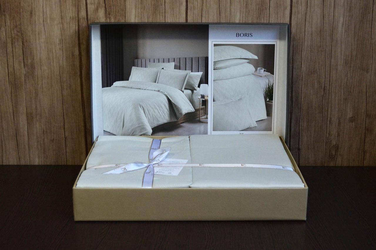 Постельное белье First Choice Boris Ice сатин жаккард евро (23001) - фото 4 Постельное белье First Choice Boris Ice сатин жаккард евро (23001) - фото 4