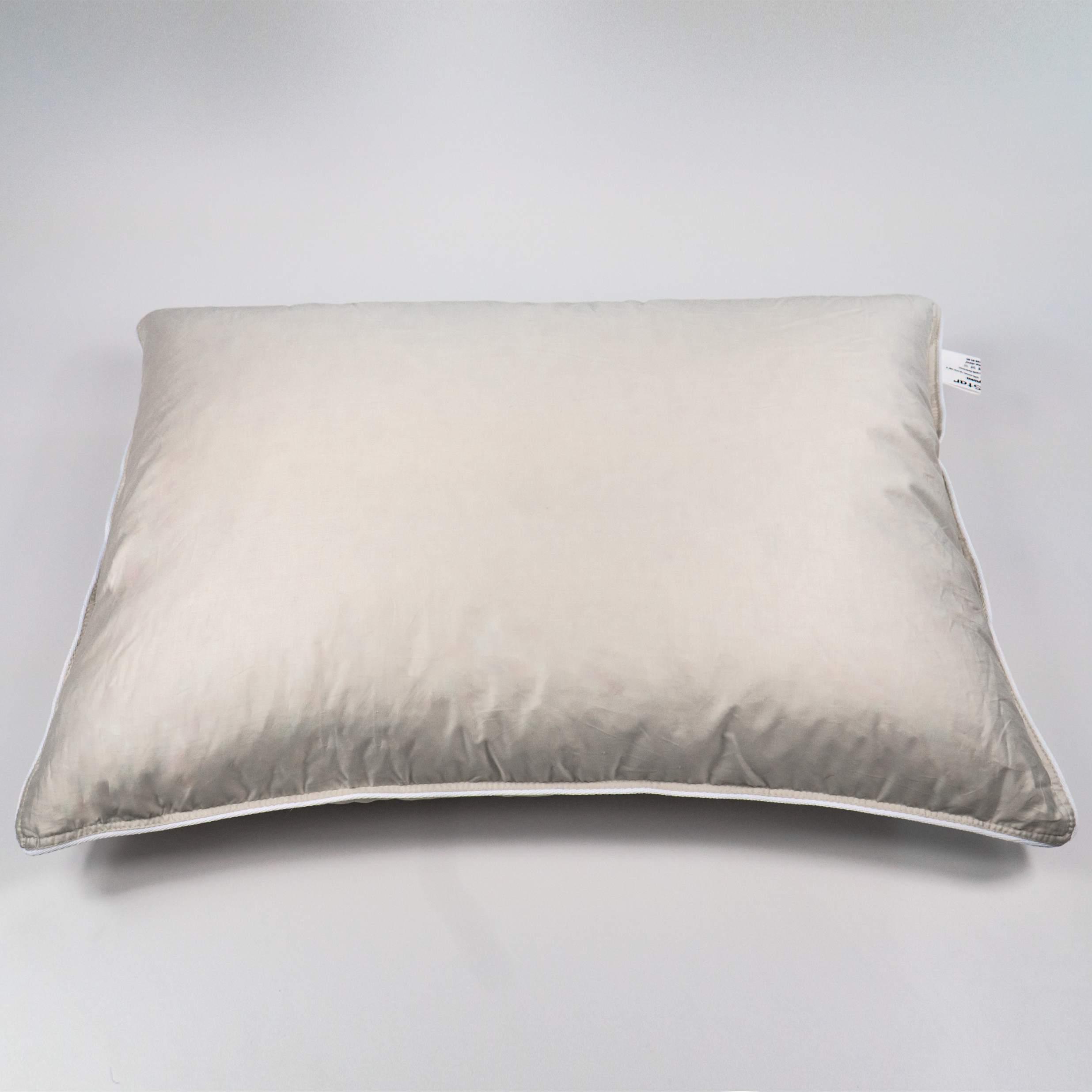 Подушка пуховая YouStar Сатин 40x60 см Бежевый (psat-40x60-p50-beig)