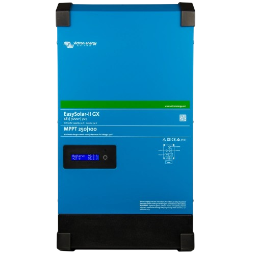 Инвертор гибридный с чистой синусоидой Victron Energy EasySolar-II GX 48/5000/70-50 1 фаза 4 кВт 38-66 В 70A 1 MPPT Blue (27917727)