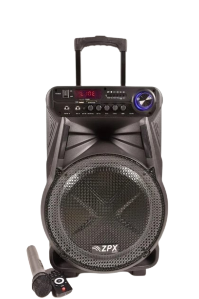 Колонка акумуляторна Sky Sound-7171 180W 12" з радіомікрофоном USB/FM/Bluetooth/TWS