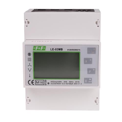 Лічильник електроенергії F&F LE-03MB 3х230/400V 100А (27878566) Лічильник електроенергії F&F LE-03MB 3х230/400V 100А (27878566)