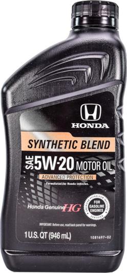 ᐉ Масло моторное Honda Motor Oil Synthetic Blend 5W-20 0,946 л (971)