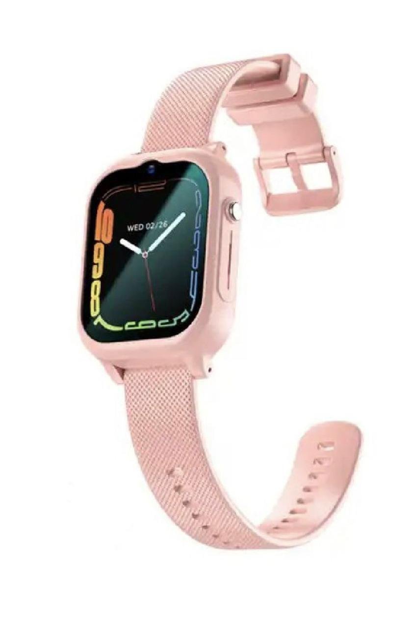 Смарт-часы детские Lemfo K26 с GPS видеозвонком/прослушиванием/камерой и 2 дополнительными корпусами Розовый (26389423) - фото 4