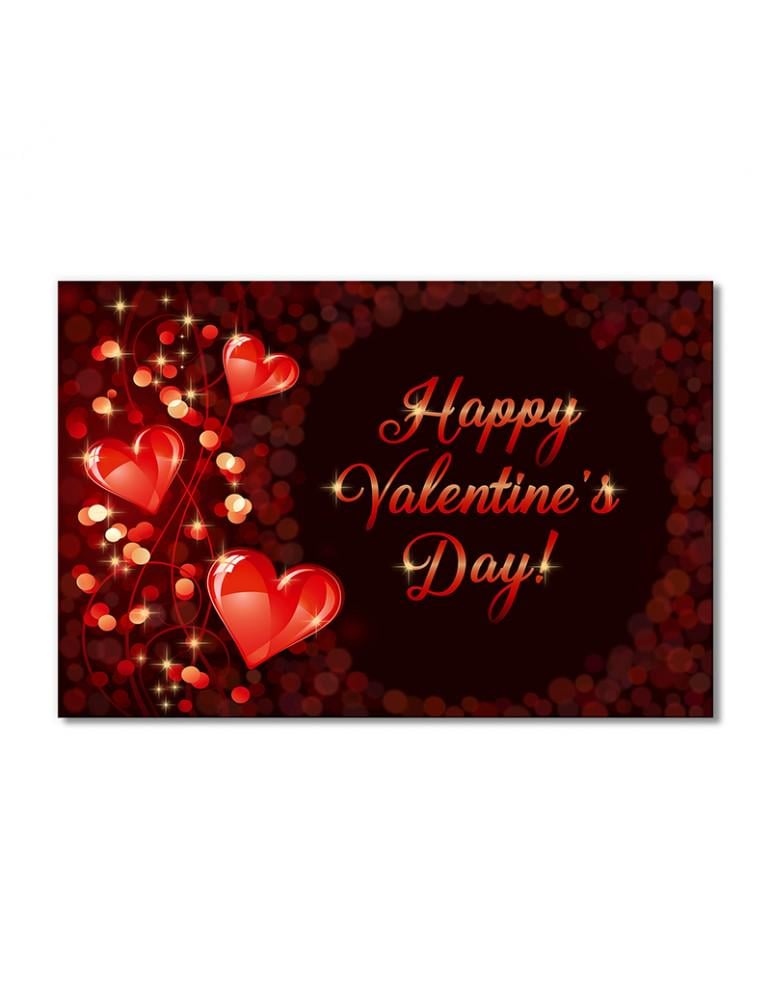 Картина модульная Поздравления с праздником влюбленных 1 модуль 30х45 см