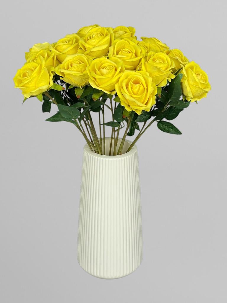 Роза на стебле 51 см Ярко-желтый (К02082) - фото 2
