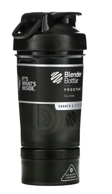 Шейкер спортивний Blender Bottle ProStak з 2 контейнерами 650 мл Black (PS 22oz BlackBlack) - фото 7