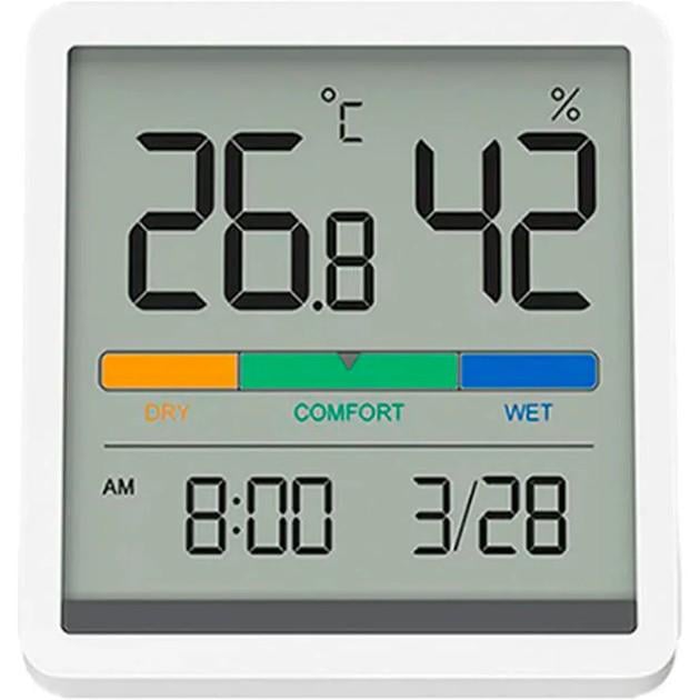 Термогігрометр Miiiw Temperature Humidity Clock S210 MW22S06 White