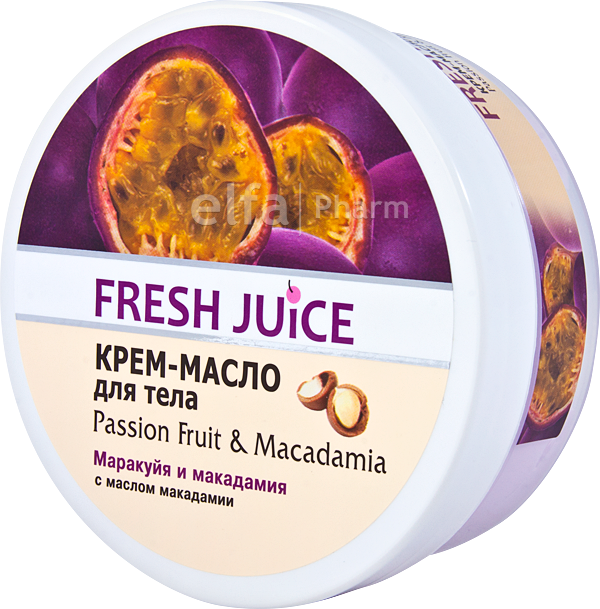 Крем-масло для тела Fresh Juice passion fruit & macadamia 225 мл (4823015936401) - фото 2