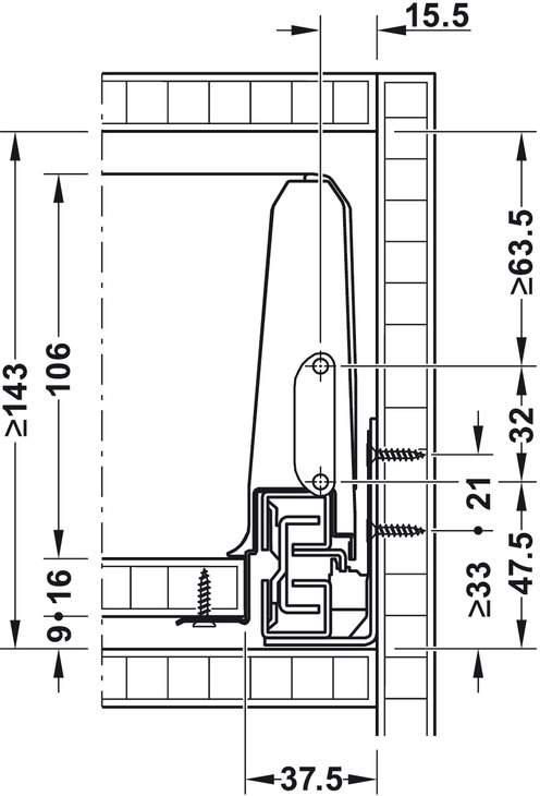 Комплект NM Matrix Box S35 S/C 84х350 мм Білий (FNT0680) - фото 4