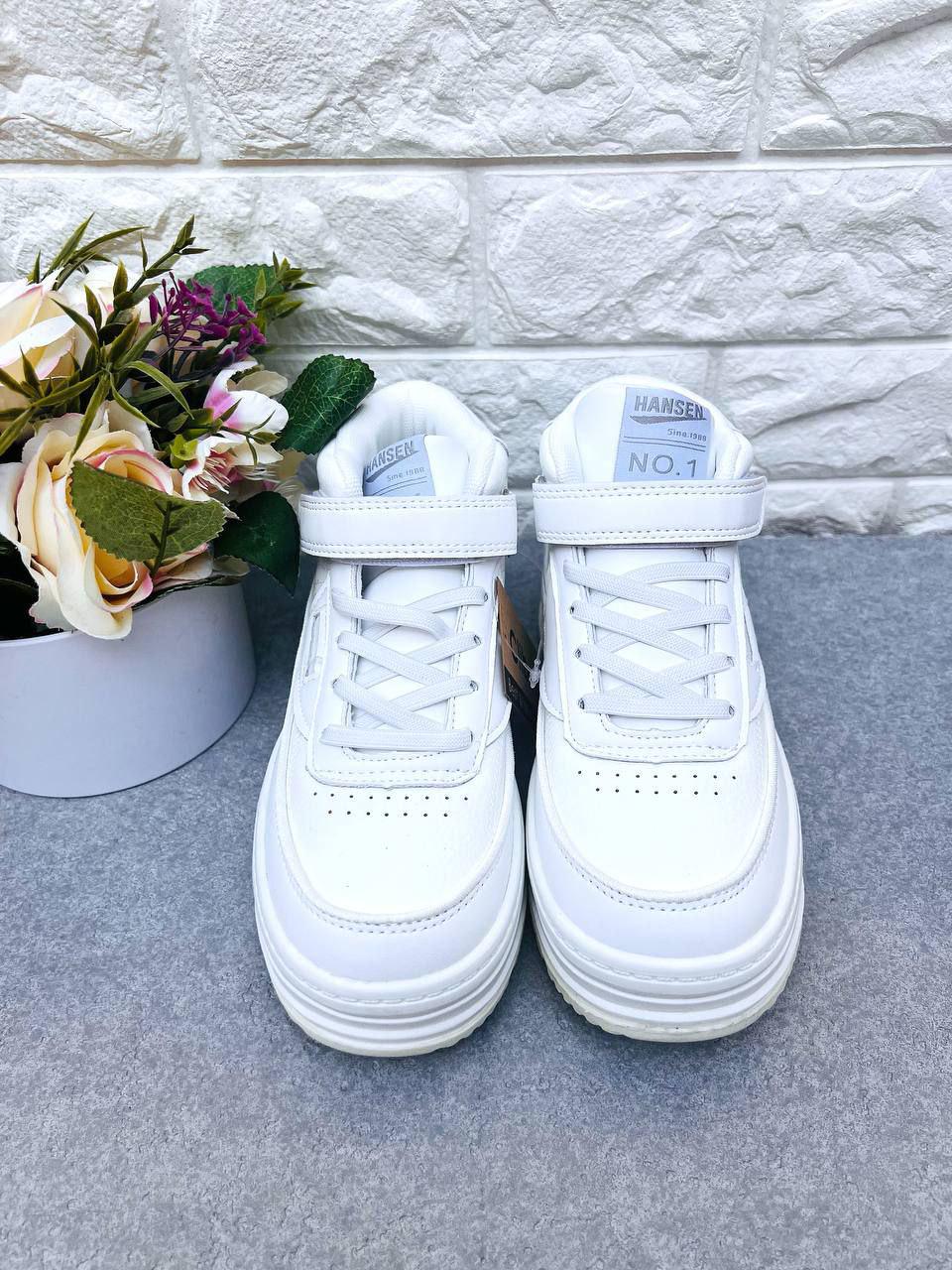 Кросівки-хайтопи унісекс Clibee 1847 р. 36 23 см Білий (1847-3) - фото 2 Кросівки-хайтопи унісекс Clibee 1847 р. 36 23 см Білий (1847-3) - фото 2