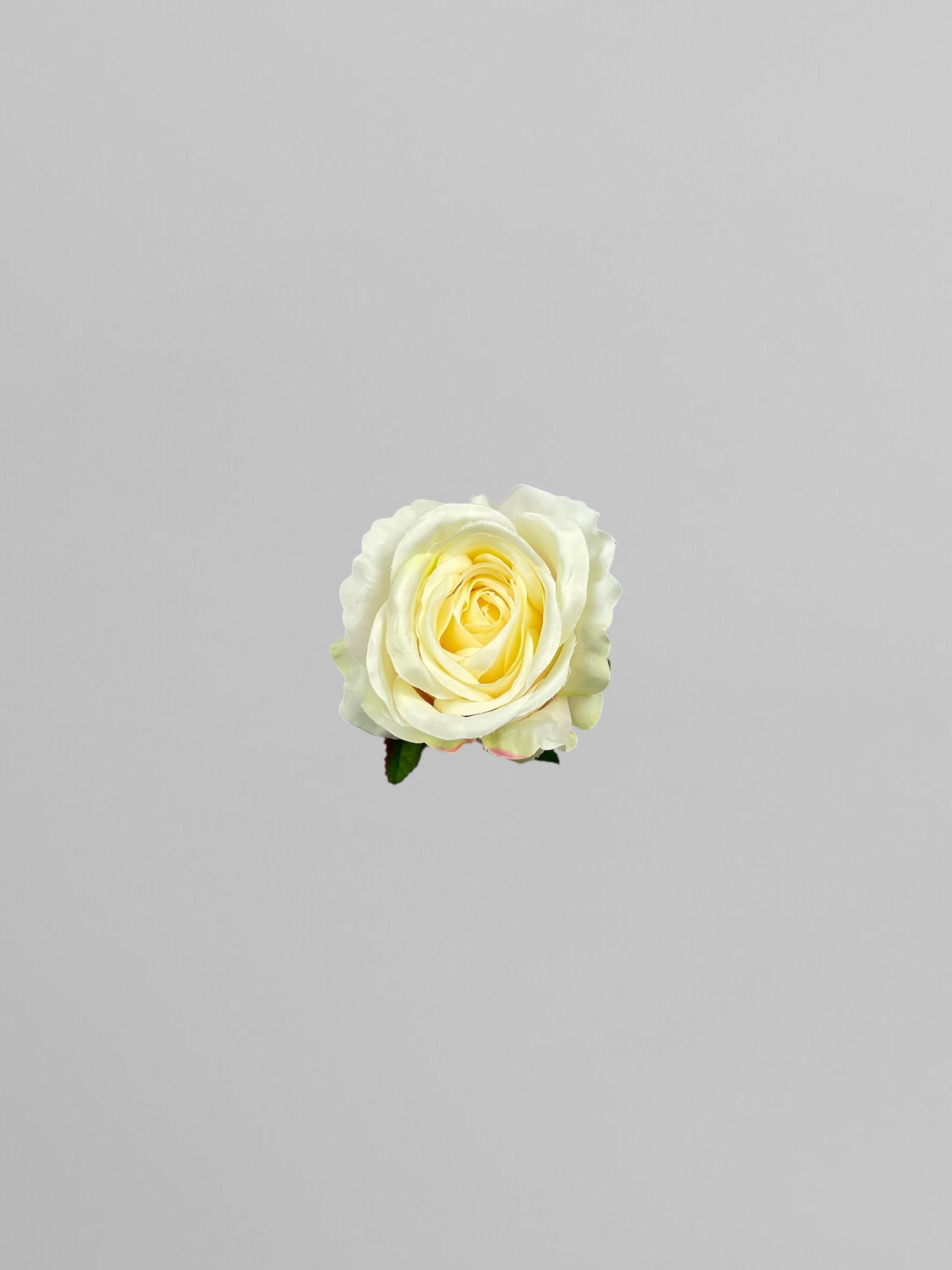 Искусственная головка розы сатиновая 8 см Кремовый (К02022) - фото 3 Искусственная головка розы сатиновая 8 см Кремовый (К02022) - фото 3