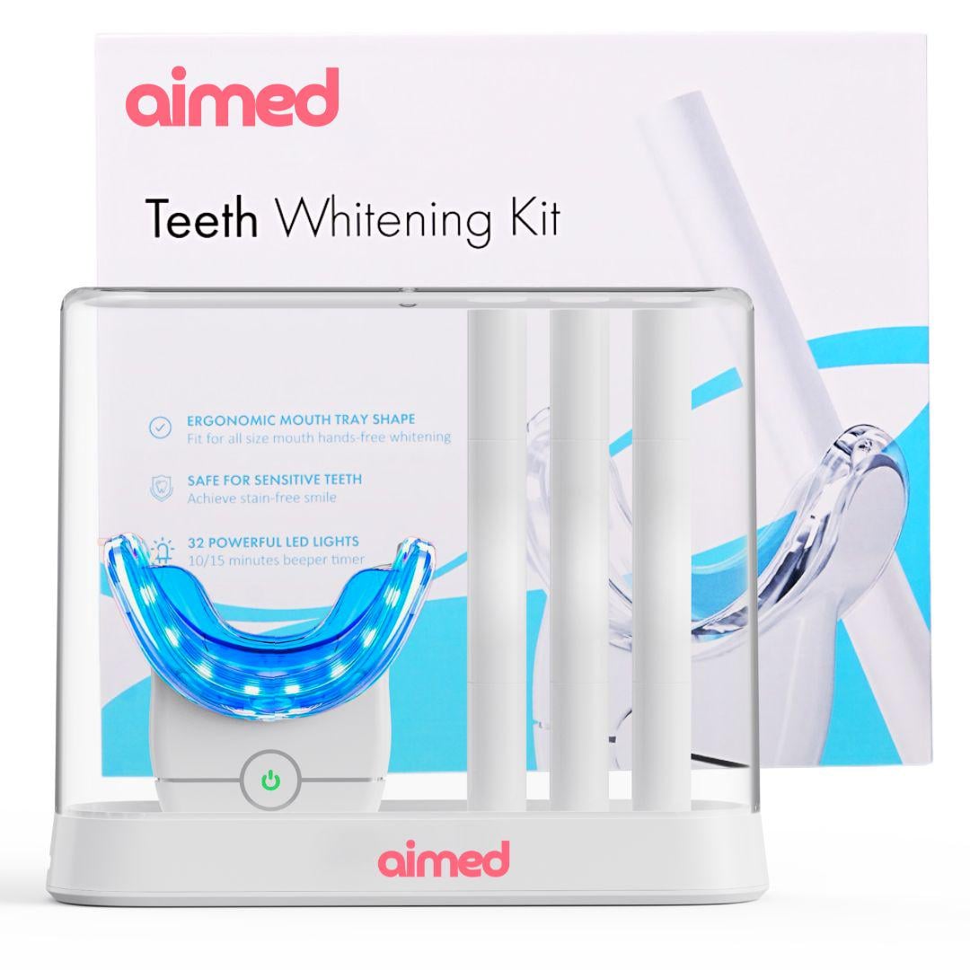 Капа отбеливания зубов AIMED Smile Kit Pro с набором отбеливающего геля 3 шт. Белый