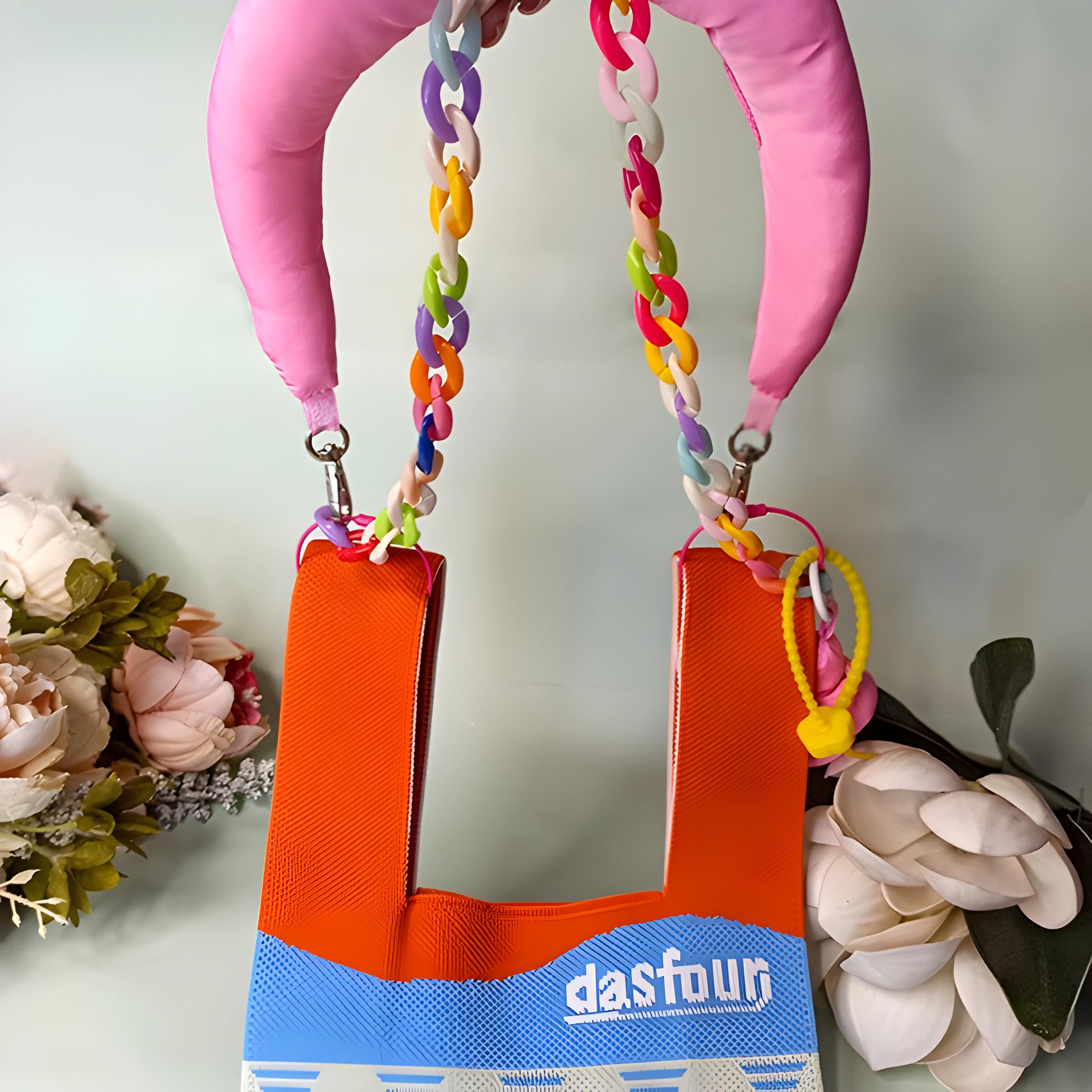 Сумка вязаная Разноцветный (25-549) - фото 3