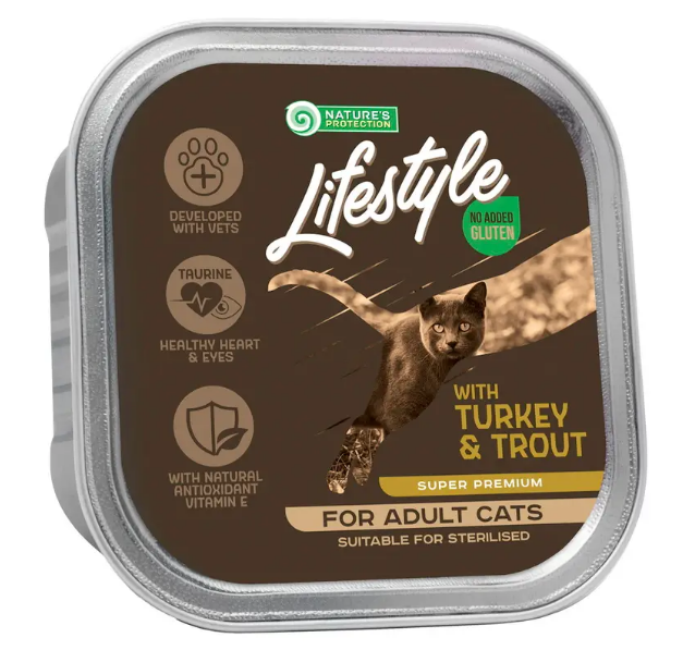 Корм влажный Nature's Protection Lifestyle для взрослых стерилизованных кошек 85 г (51630)