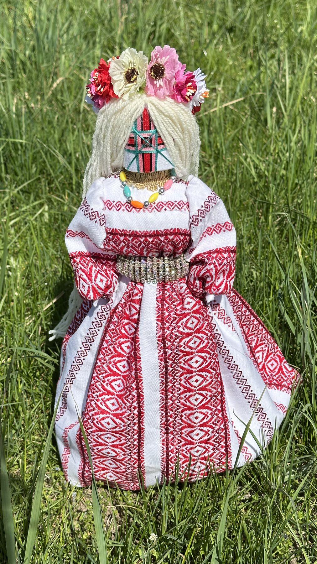 Лялька мотанка ручної роботи MTNK 43 см Різнокольоровий (27475)