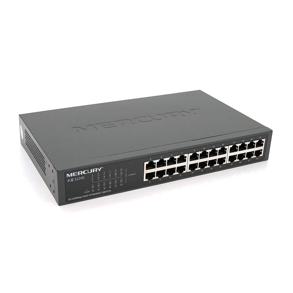 Комутатор Mercury S124D 24 порти Ethernet 10/100 Мбіт/сек (33613)