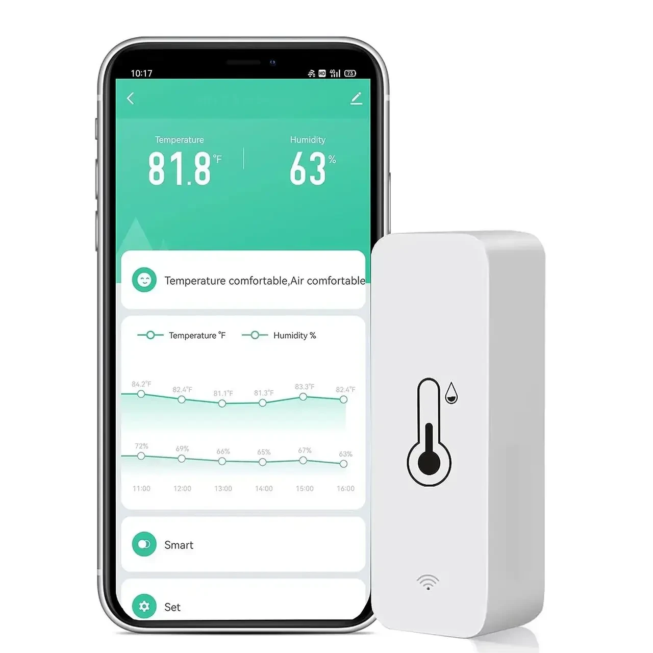 Гігрометр Tuya BTH01 Bluetooth (2354776925) - фото 4 Гігрометр Tuya BTH01 Bluetooth (2354776925) - фото 4