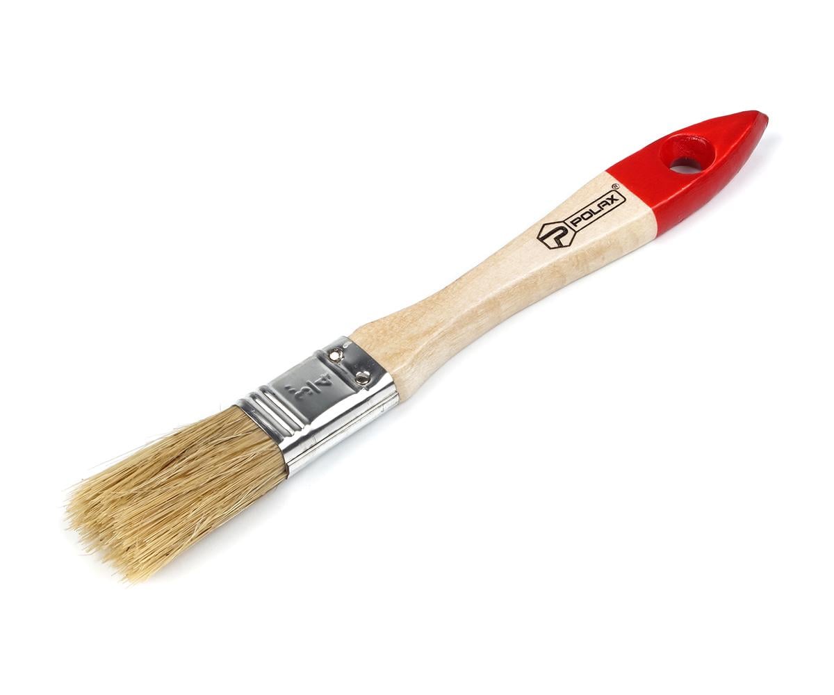 Пензель малярний Polax флейцевий дерев'яна ручка Стандарт 3/4" (11-001)
