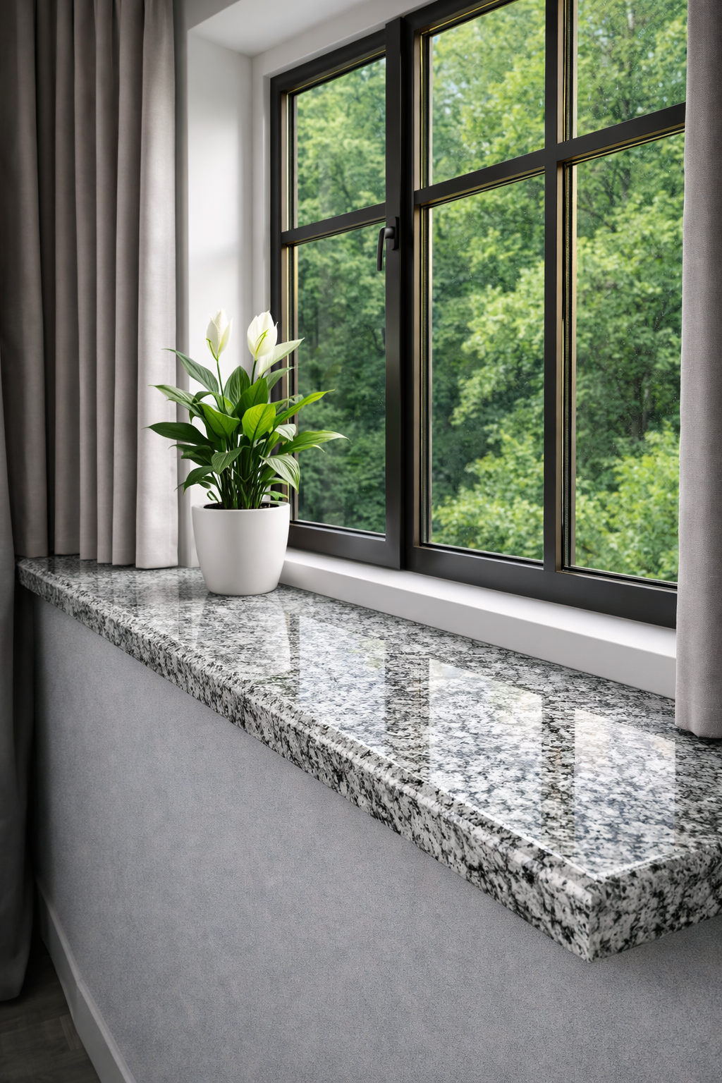 Гранитный подоконник Богуславский гранит 2000х400х30 мм (ПО-0003-2000)