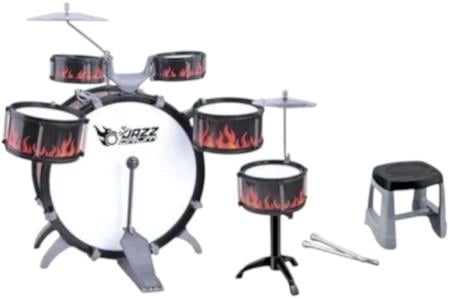 Детская барабанная установка L651 с 5 барабанами/педалью/тарелками/палочками и стульчиком (29437408)