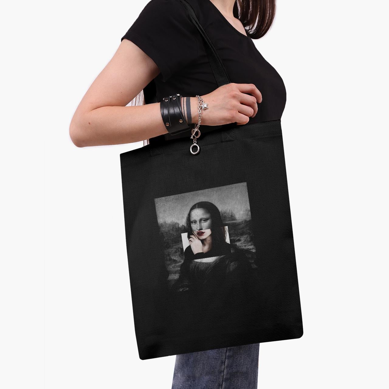 Эко сумка шоппер на молнии Mona Lisa La Gioconda Renaissance 41x35 см (9227-1202-BKZ)