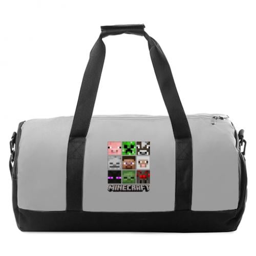 Спортивная сумка Minecraft character heads Серый (15377937-4-160920) - фото 1 Спортивная сумка Minecraft character heads Серый (15377937-4-160920) - фото 1