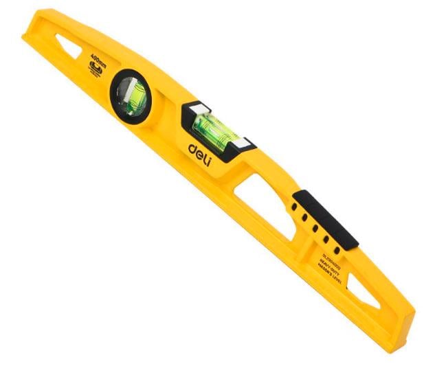 Уровень строителя 400 мм 0,5 мм/м Deli_Tools EDL290400Q (27206882)