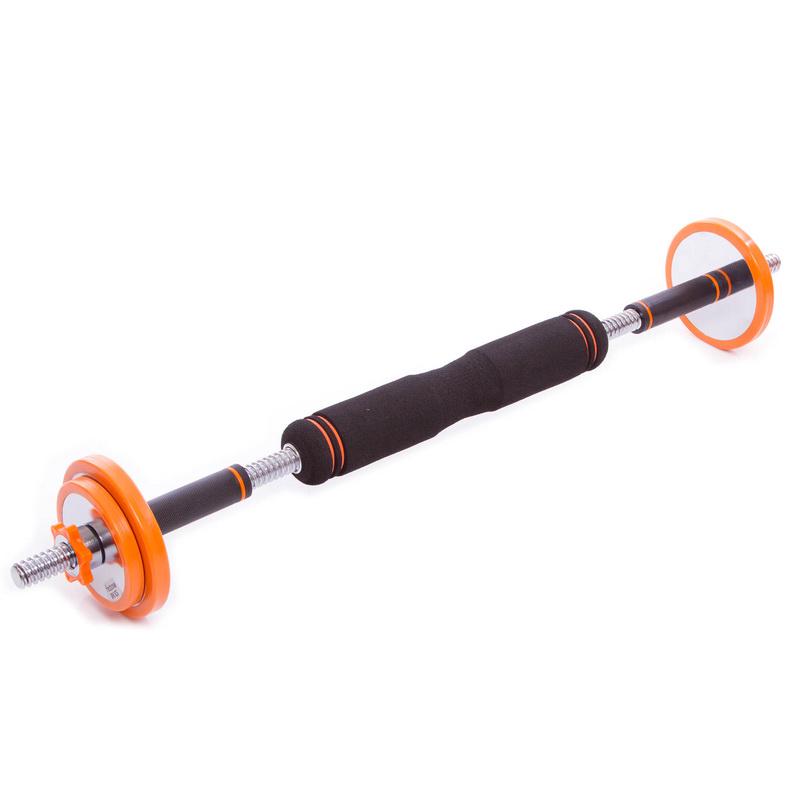 Набір гантелі Zelart FED FED-8008-15 зі штангою 3в1 у пластиковому кейсі 2 шт. 15 кг по 7,5 кг Помаранчевий (DR002878) - фото 6 Набір гантелі Zelart FED FED-8008-15 зі штангою 3в1 у пластиковому кейсі 2 шт. 15 кг по 7,5 кг Помаранчевий (DR002878) - фото 6