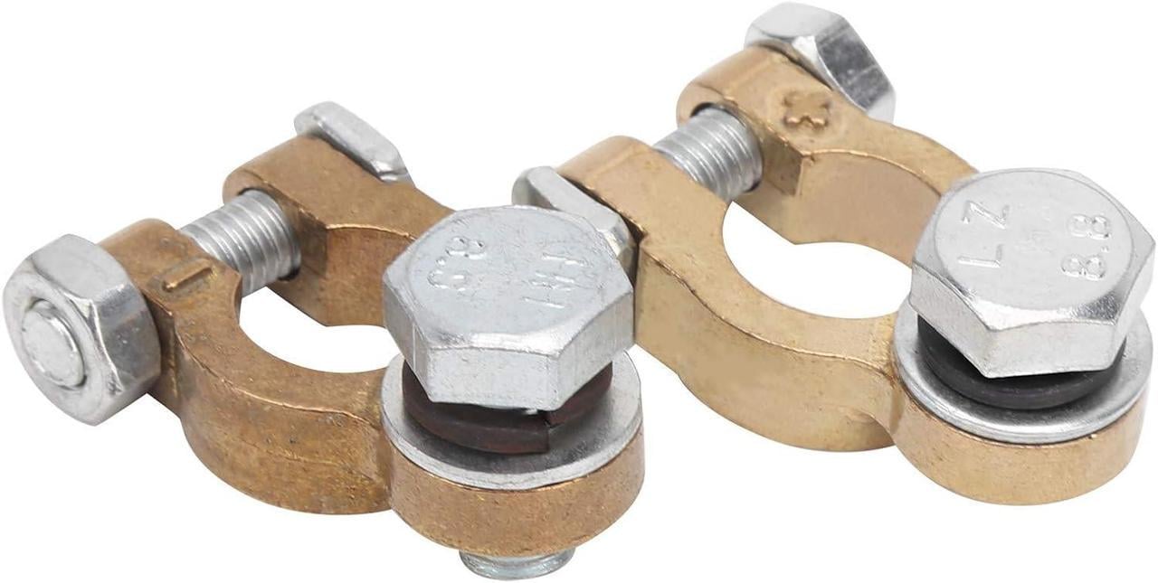 Клеми акумуляторні автомобільні + та - 2 шт. Золотий (НР051630)