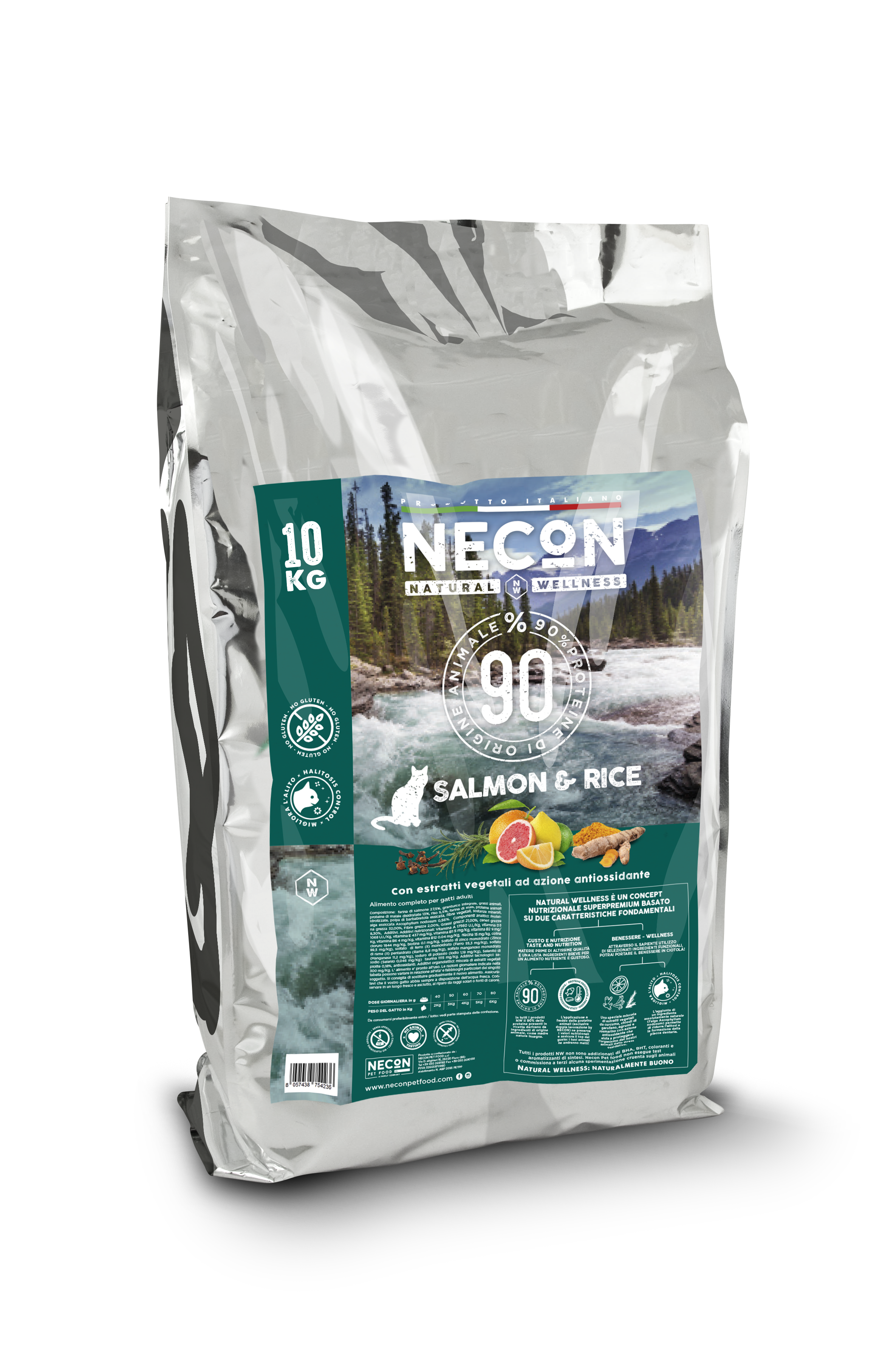 Сухий корм для котів Natural Wellness Salmon & Rice 10 кг (NW020)