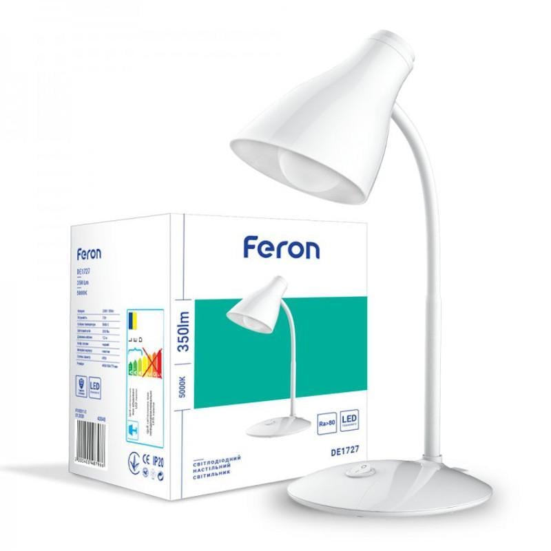 Настільний LED-світильник Feron DE1727 7W Білий (27813355)