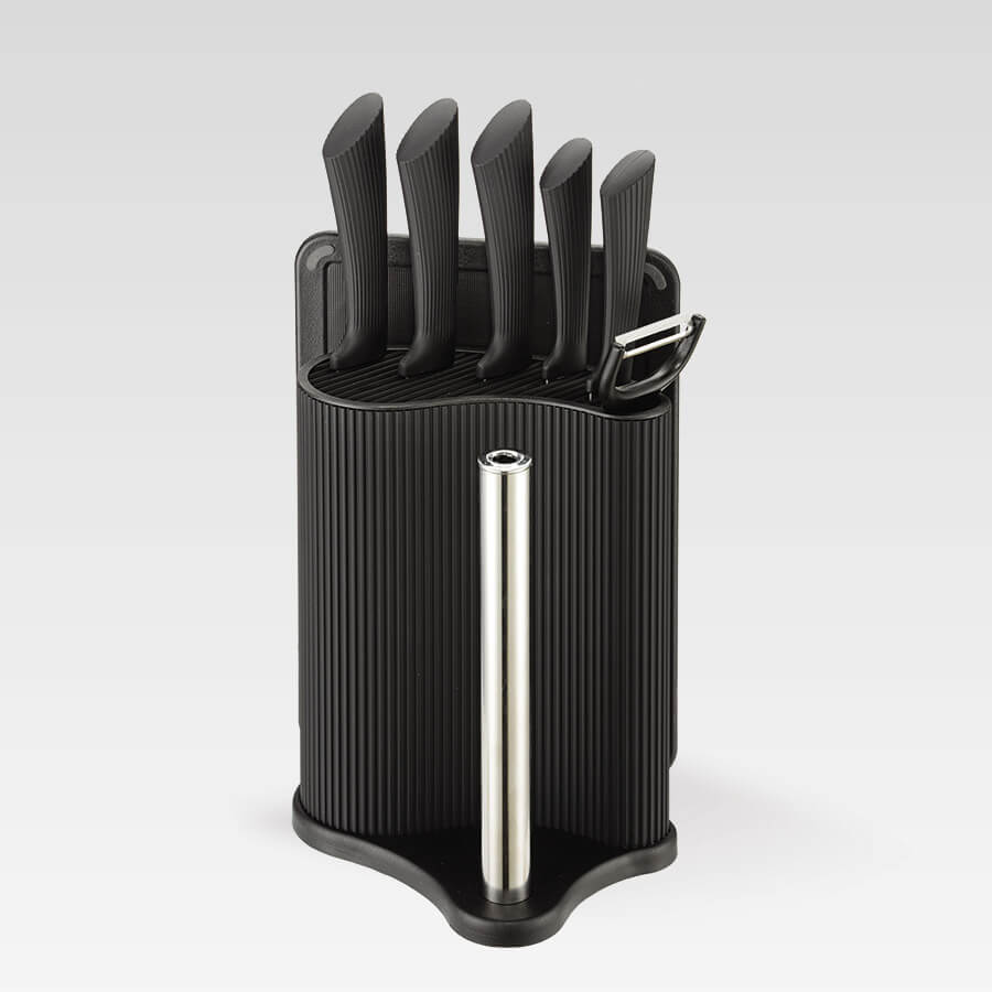 Набор ножей из нержавеющей стали Maestro MR-1413 8в1 Черный (GR-05511)