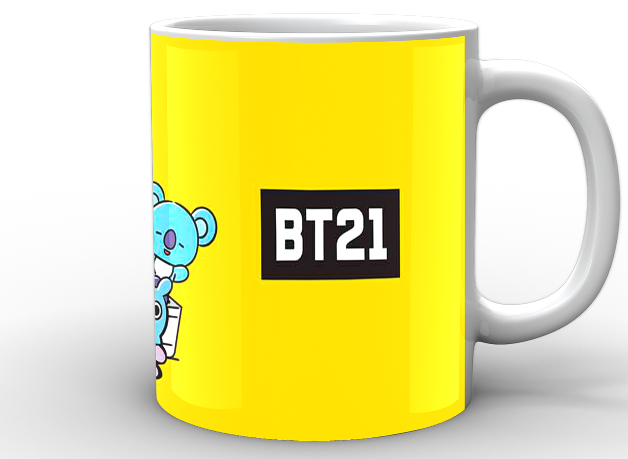 ᐉ Чашка GeekLand БТ21 на желтом фоне (BT21 BTS 02.46) • Купить в