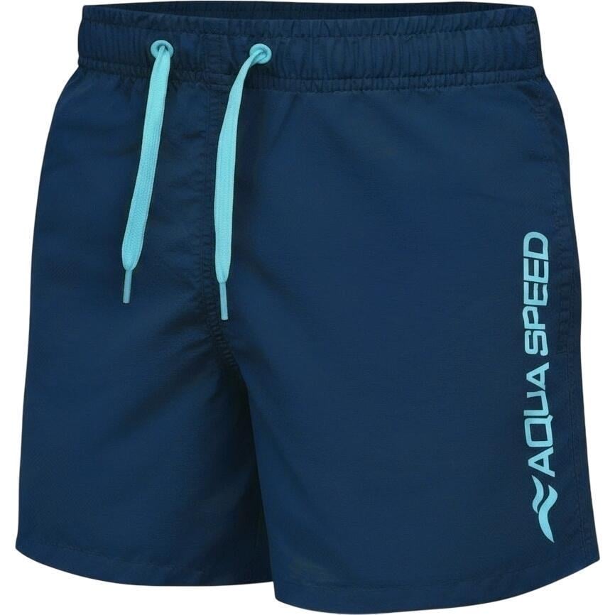 Шорты пляжные детские Aqua Speed ​​OWEN JUNIOR 128-140 см Темно-сине-голубой (750-10)