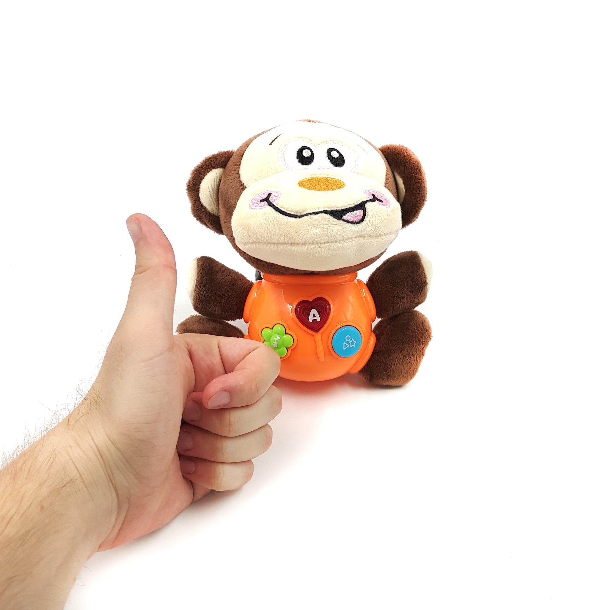 Брязкальце музичне TK Union Group мавпочка з підсвічуванням 17 см (108758m) - фото 6 Брязкальце музичне TK Union Group мавпочка з підсвічуванням 17 см (108758m) - фото 6