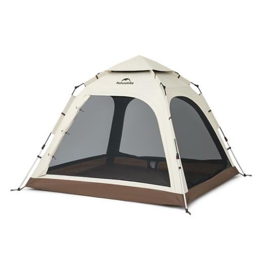 Палатка четырехместная автоматическая Naturehike Ango CNK2550WS010 240x240x175 см Brown (6927595789407)