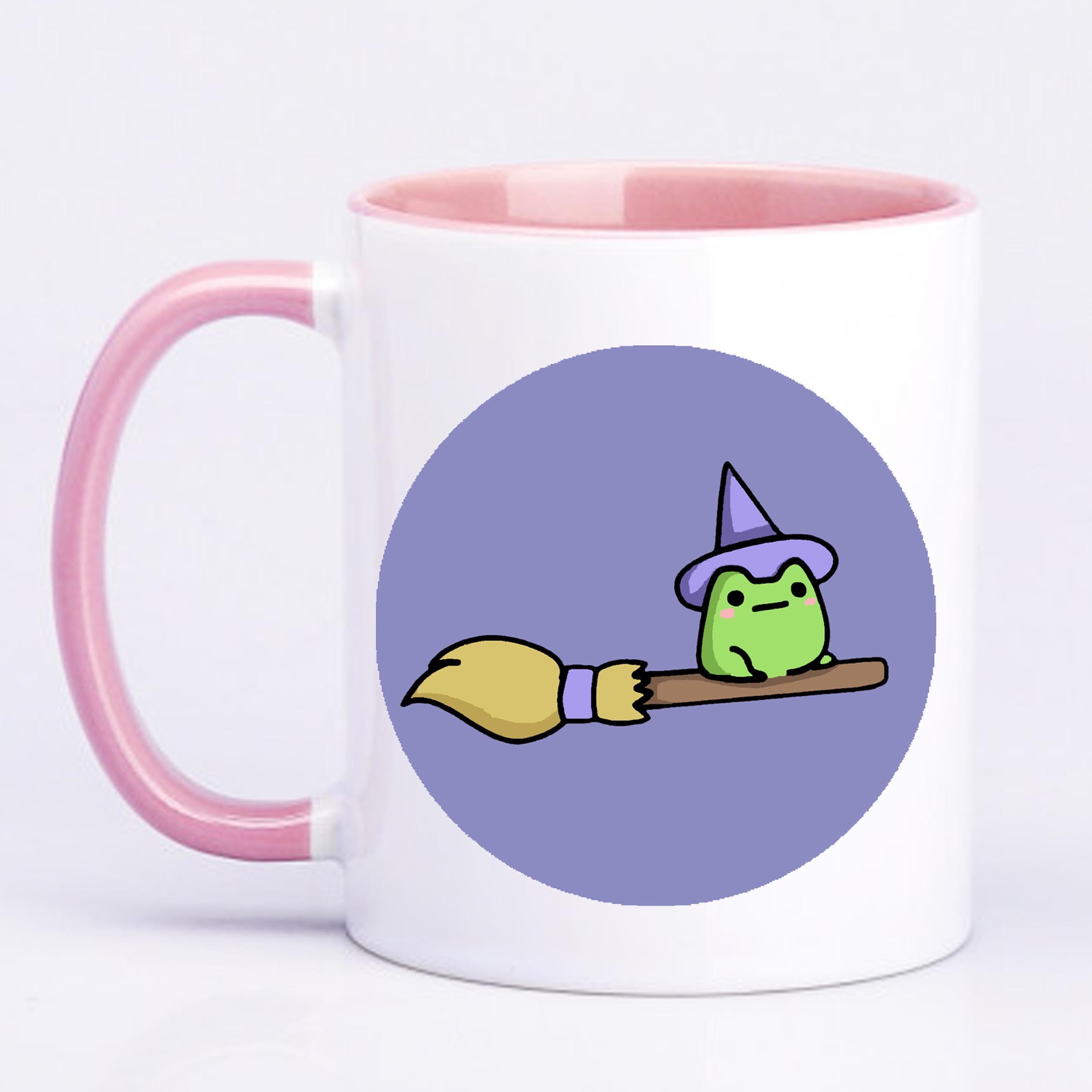 Чашка с печатью Лягушка-ведьма 330 мл Розовый (20780)