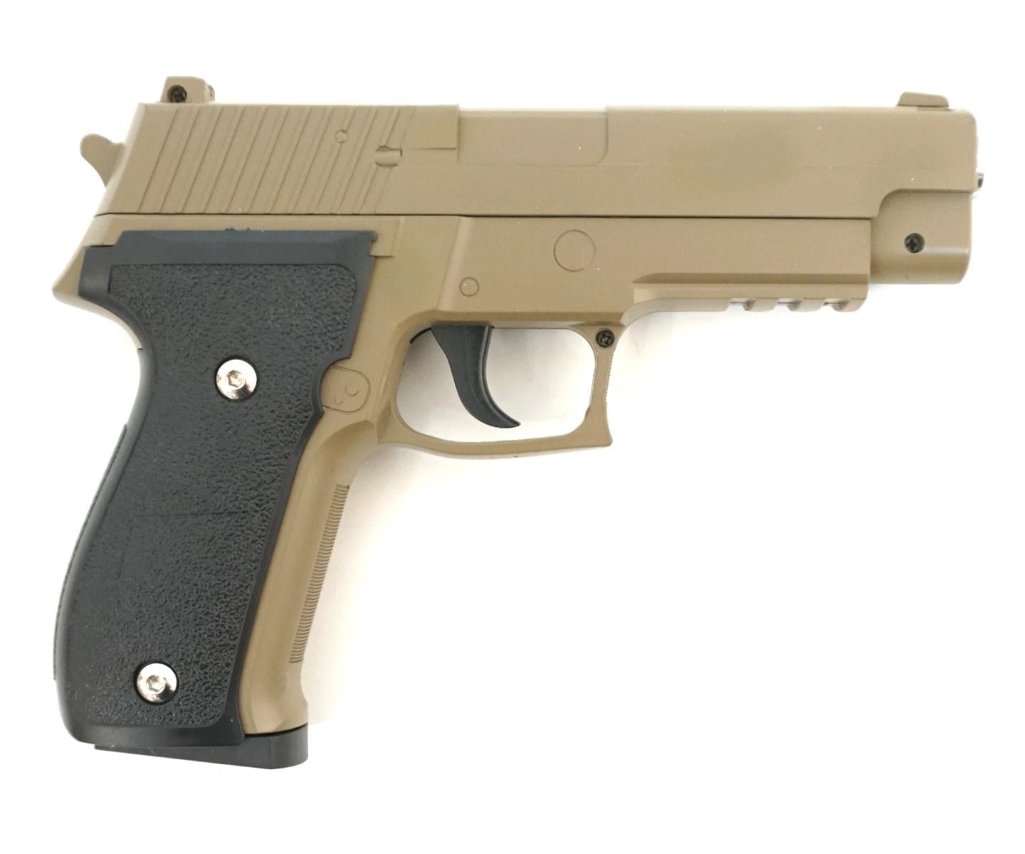 Пистолет металлический SIG Sauer P226 стреляет пластиковыми пульками 6 мм Песочный (25887158)